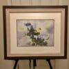 Unique Handsome Little Goldfinch and Morning Glories Watercolor Print - Image 2