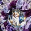 Unique Japanese Chin Purple Fan Wreath - Image 5
