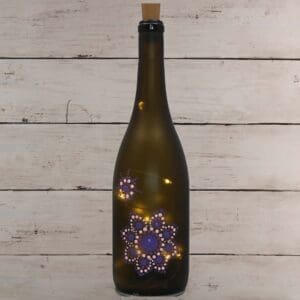 Upcycled Bottle Mandala Art