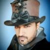 Vest And Bow Black Leather Top Hat - Image 7