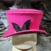 Victorian Pink Leather Top Hat - Image 4