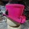 Victorian Pink Leather Top Hat - Image 5
