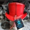 Victorian Red Leather Top Hat - Image 6