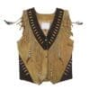 Vintage Fringe Western Suede Leather Vest