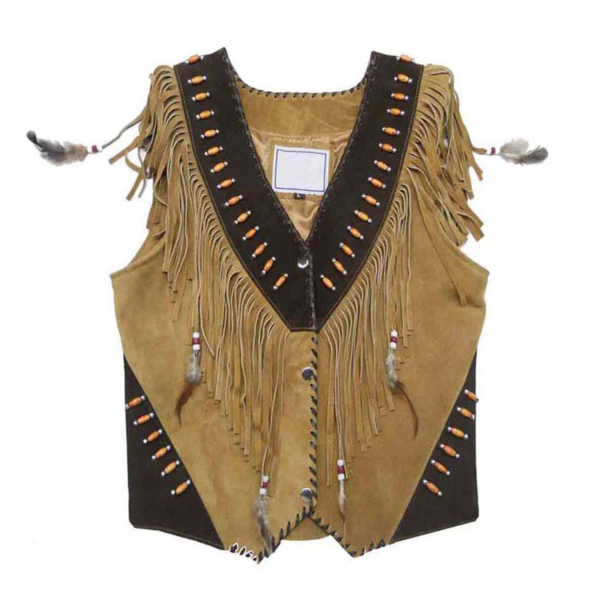 Vintage fringe western suede leather vest Vintage fringe western suede leather vest