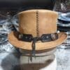 Voodoo Hatter Biker Leather Top Hat - Image 5