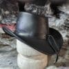 Western Horse Shackle Band Black Leather Cowboy Hat - Image 5