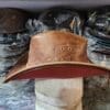 Western Icon Cowboy Crazy Horse Brown Leather Hat - Image 4