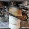 Western Icon Cowboy Smoky Edges Leather Hat - Image 5