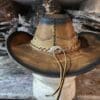 Western Icon Cowboy Smoky Edges Leather Hat - Image 6