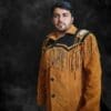 Western Native Indian American Cowboy Fringed Suede Jacket - Image 3
