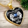 Wife to a Husband with Wings Memorial Necklace