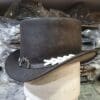 Wild West Rangers Leather Top Hat - Image 2