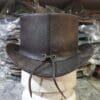 Wild West Rangers Leather Top Hat - Image 6