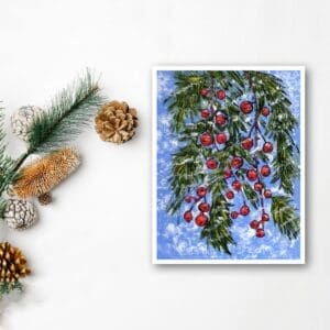 Winter Berries Nature Art