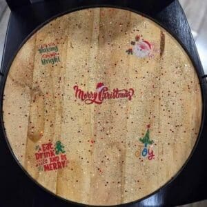 Cheerful christmas serving tray