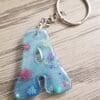 Fun Resin Alphabet Keychains with Mini Flowers - Image 5