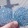 Wondrous Blue and Silver Round Christmas Ornament - Image 7