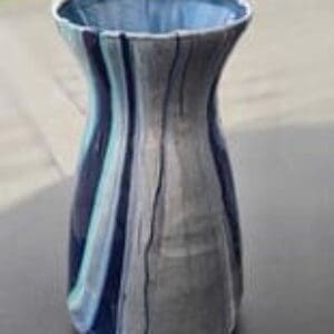 Beautiful Painted Resin Glass Vase 3
