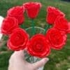 Radiant Red Resin Rose - Image 2