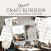 Craft Business Planner Canva Template & Printable PDF
