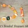 Fun Stretch Bracelet in Orange and Green - Image 2