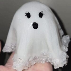 Handmade White Resin Ghost