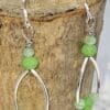 Wishbone Earrings in Green - Image 2
