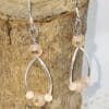 Wishbone Earrings in Beige