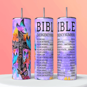 Faith Bible Emergency Numbers Tumbler