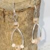 Wishbone Earrings in Beige - Image 3