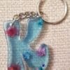 Fun Resin Alphabet Keychains with Mini Flowers - Image 4