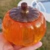 Beautiful Handcrafted Resin Pumpkin Jars - Image 2