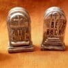 Spooky Dollhouse Miniature Rounded Gravestone - Image 4