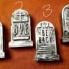 Spooky Dollhouse Miniature Rounded Gravestone - Image 7
