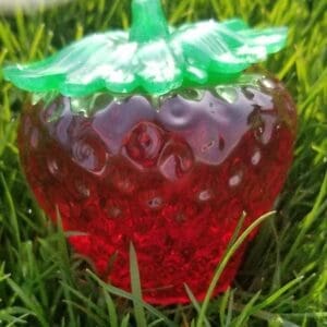 Handcrafted resin strawberry jars