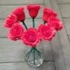 Radiant Red Resin Rose - Image 5