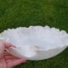 Mesmerizing Pearl White and Gold Decorative Resin Bowl - Image 2