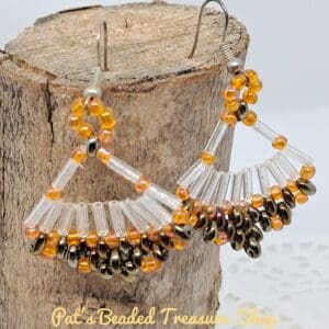 Fall flabellum earrings