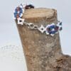 Elegant Red White and Blue Beaded Bracelet - Image 4