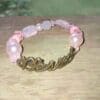 Blessed Pink Beaded Stretch Bracelet – Inspirational Jewelry - Image 3
