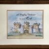 Elegant “A Mighty Fortress Watercolor Print”