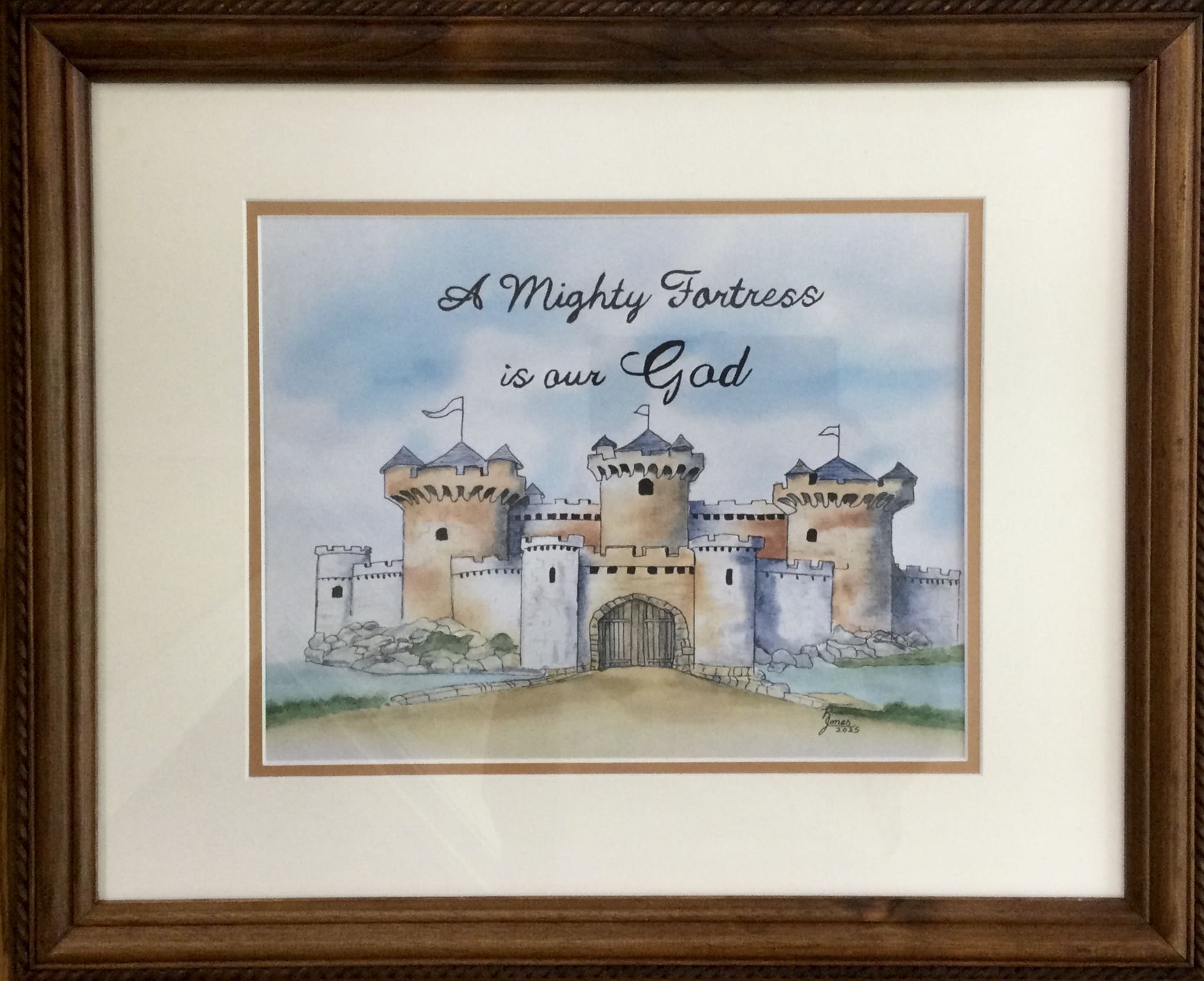 Elegant “a mighty fortress watercolor print” Elegant “a mighty fortress watercolor print”