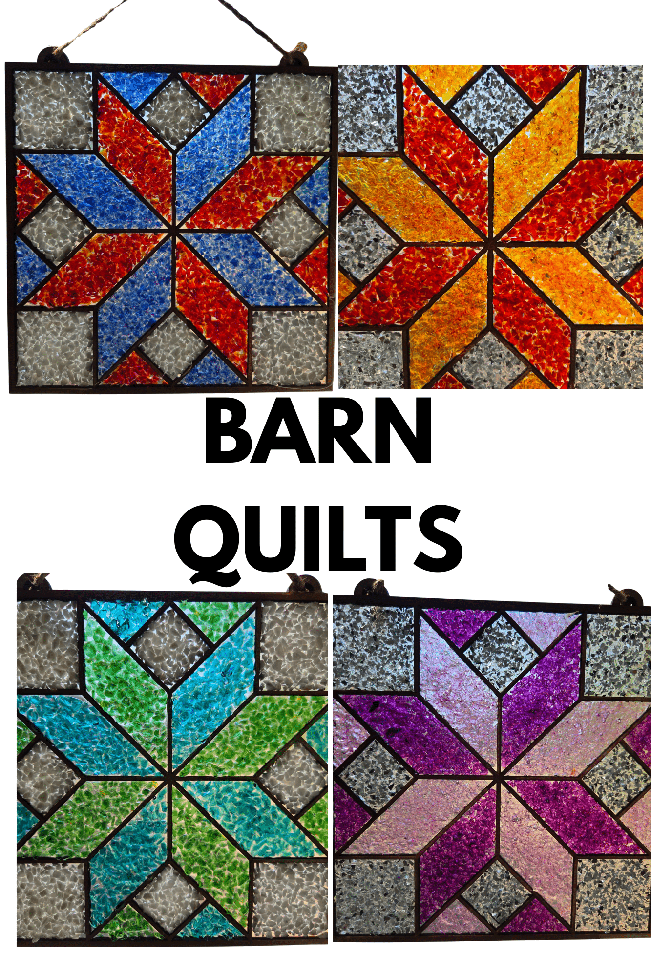 Barn quilt suncatcher kit Barn quilt suncatcher kit