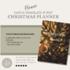 Stay organized and stress-free this holiday season with this beautifully designed 40-page christmas planner Canva template and printable xmas PDF. Perfect for busy moms, families, and anyone who wants to enjoy a more joyful and well-planned Christmas, this all-in-one holiday planner covers everything you need—from your gift list pdf and budget tracker to your xmas meal plan, cleaning checklist, and festive activities. Whether you're preparing for guests or simply aiming to stay ahead of the holiday rush, this festive planner is your ultimate companion.
