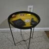 Beautiful Handmade Resin Steelers Round Side Table - Image 3