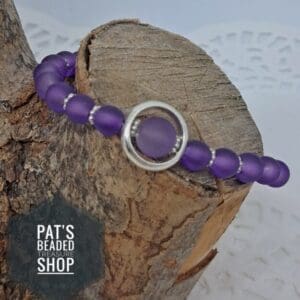 Purple stretch bracelet