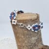Elegant Red White and Blue Beaded