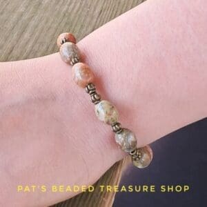 Autumn Jasper Stretch Bracelet