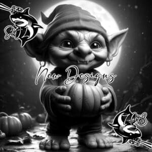 HD Digital Image Cute and Creepy Goblin